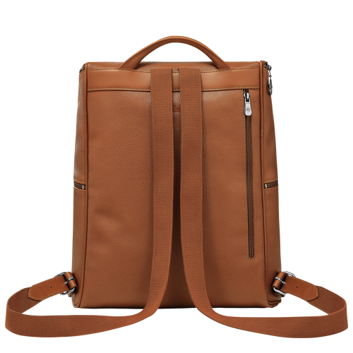 Le Foulonné Backpack , Caramel - Leather - View 4 of  5