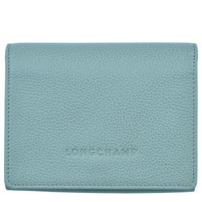 Le Foulonné Wallet , Eucalyptus - Leather
