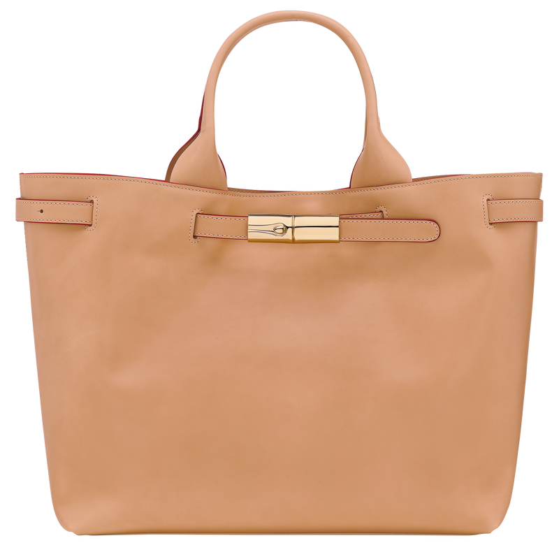 托特包 , 沙白色 - 皮革  - 查看 1 4