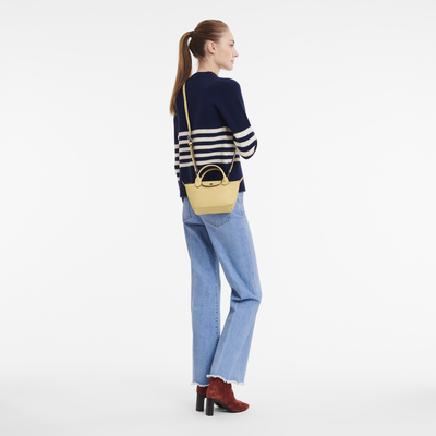 Le Pliage Xtra XS 手提包 , 小麦黄 - 皮革