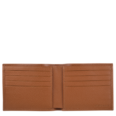 Le Foulonné Wallet , Caramel - Leather