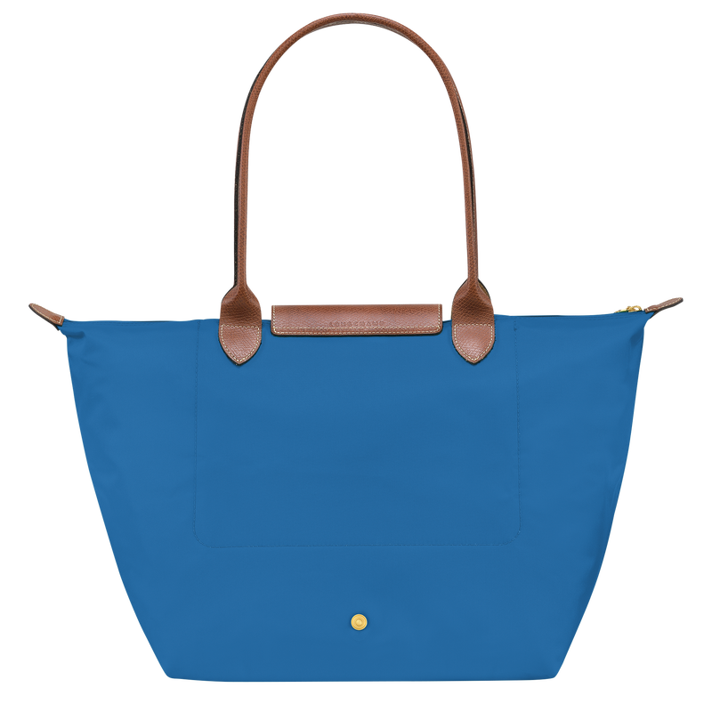 Le Pliage Original L Tote bag , Cobalt - Recycled canvas  - View 3 of  5