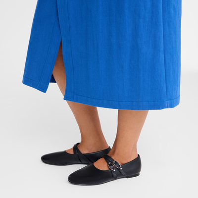 Le Foulonné Ballerinas, Black