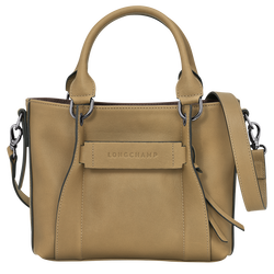 Longchamp 3D S 手提包 , 烟草色 - 皮革