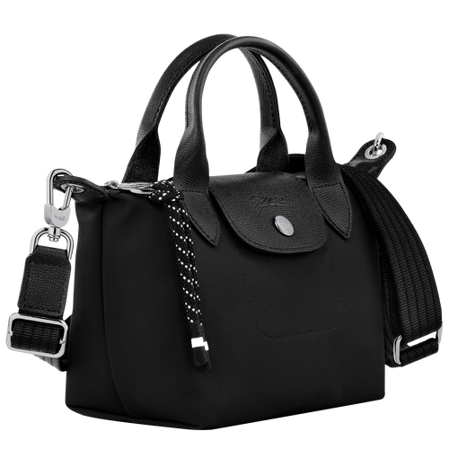 Le Pliage Energy XS Handbag , Black - Recycled canvas - View 3 of  6