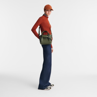 Longchamp 3D S 手提包 , 卡其色 - 皮革