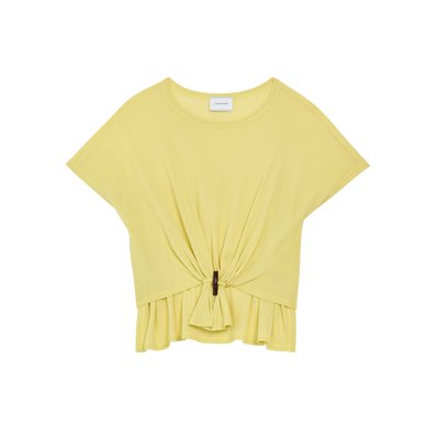Top , Lime - Crepe jersey
