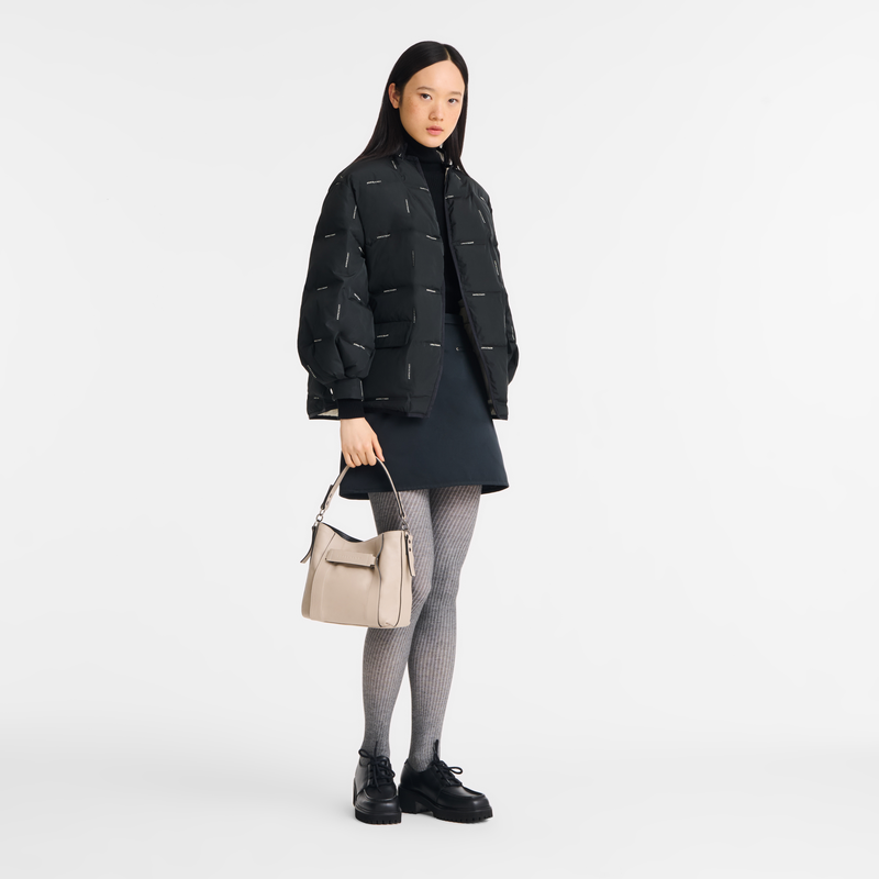 Longchamp 3D S 斜挎包 , 陶灰色 - 皮革  - 查看 2 5