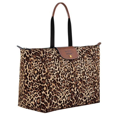 Longchamp X D'heygere 旅行包/双肩背包 S, 黑豹图案