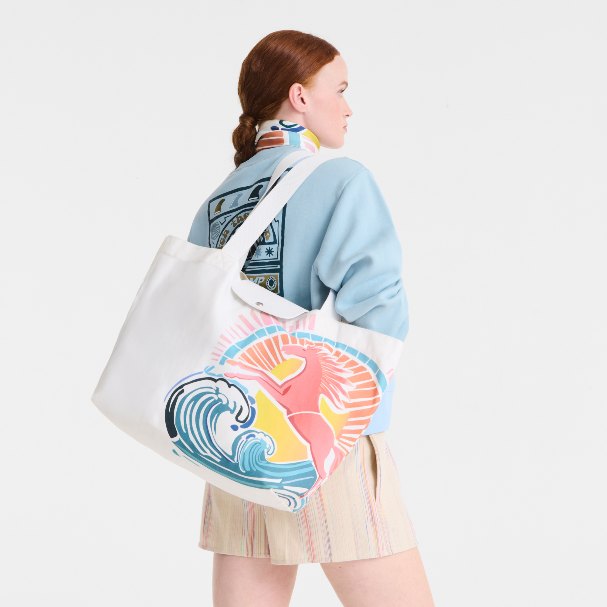 Le Pliage Collection 托特包 L, 彩虹色