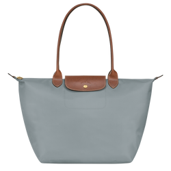 Le Pliage Original L 大号单肩包 , 精钢色 - 再生帆布