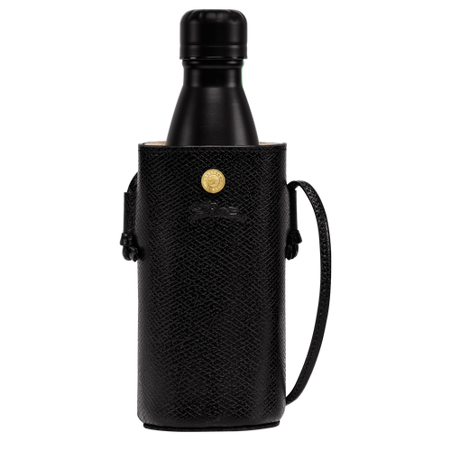 Épure Bottle holder , Black - Leather - View 1 of  5