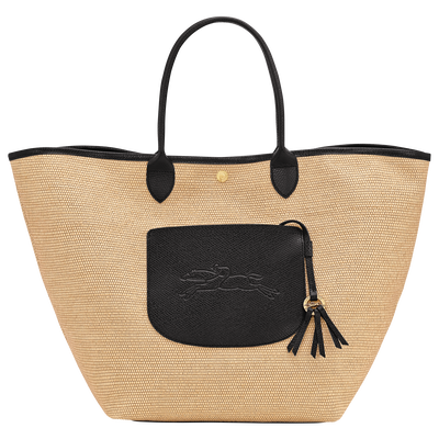 Le Pliage Collection L Basket bag , Black - Canvas