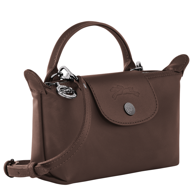Le Pliage Xtra XS Pouch , Mocha - Leather  - View 2 of  5