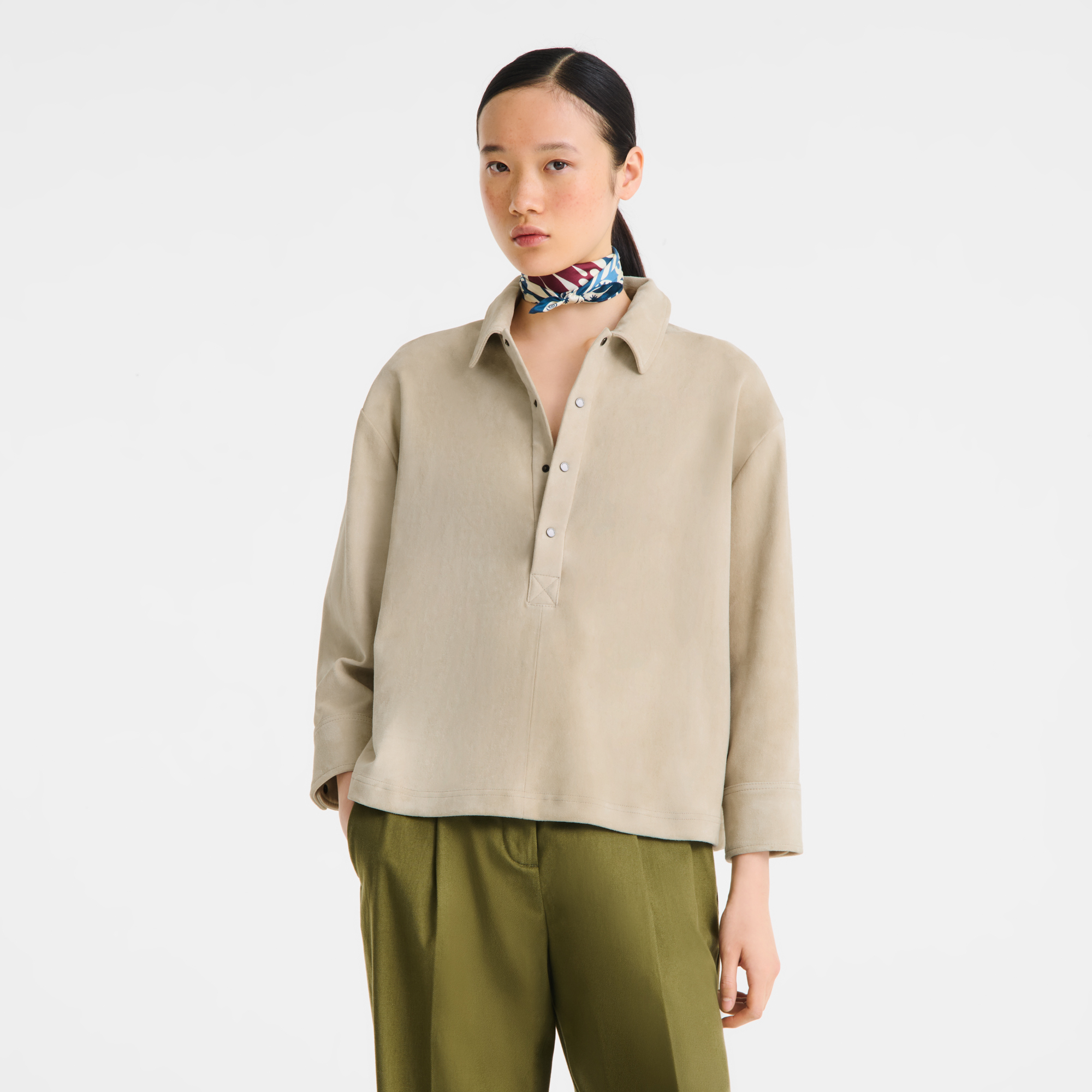 Catch The Parisian Wave（逐浪巴黎） 丝巾 50, 勃艮第色