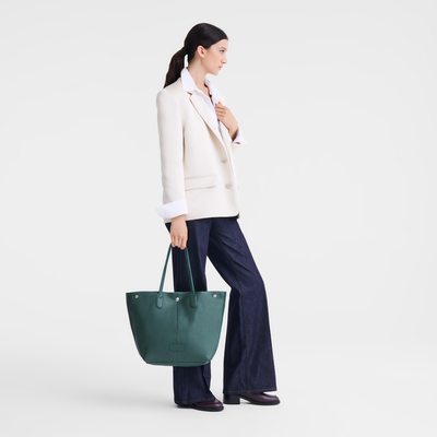 Essential L Tote bag , Cedar - Leather