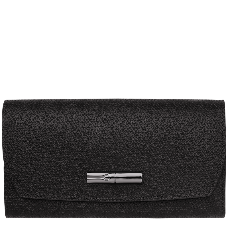 Roseau Continental wallet , Black - Leather  - View 1 of  4