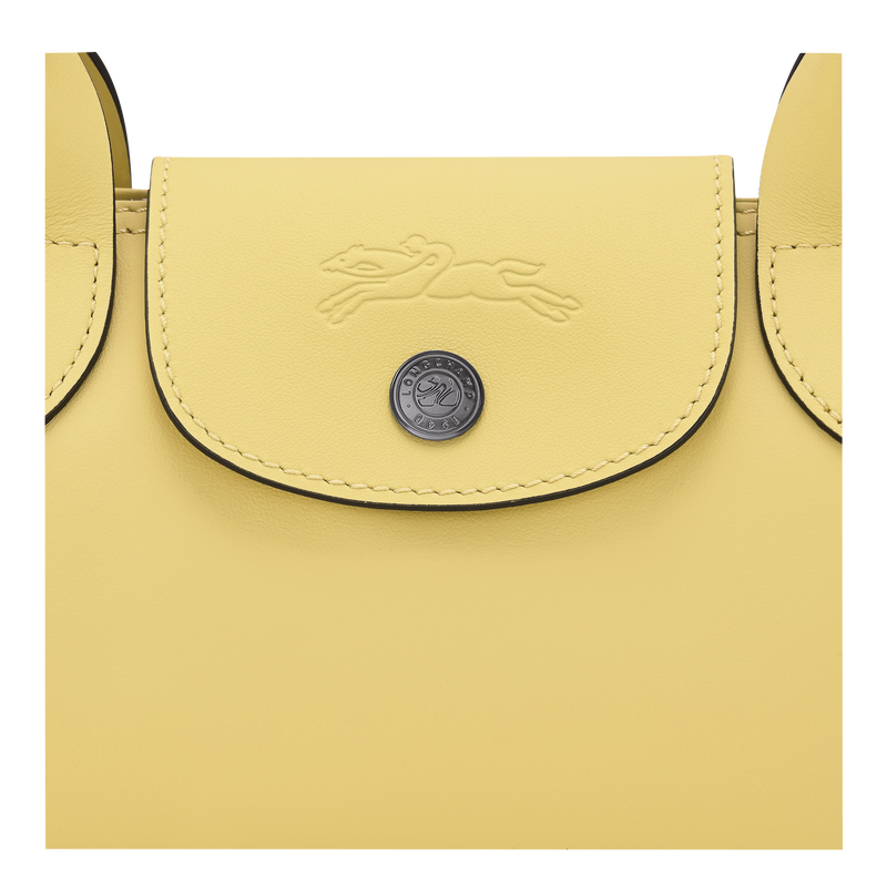 Le Pliage Xtra M Shoulder bag , Lime - Leather  - View 5 of  5