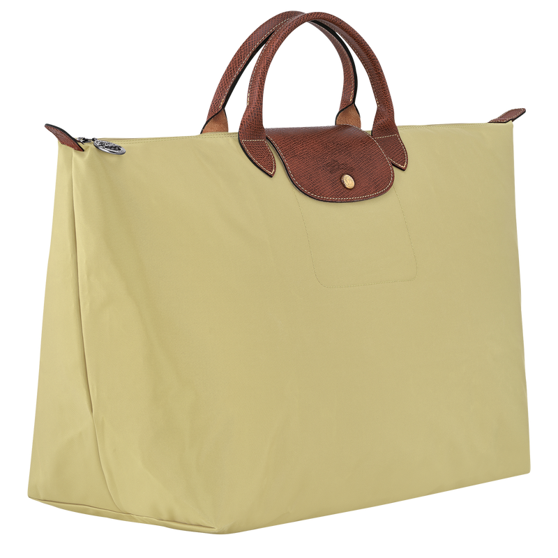 Le Pliage Original L 旅行包 , 开心果绿 - 再生帆布  - 查看 3 7