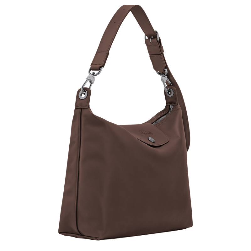 Le Pliage Xtra M Hobo 袋 , 摩卡色 - 皮革  - 查看 2 5