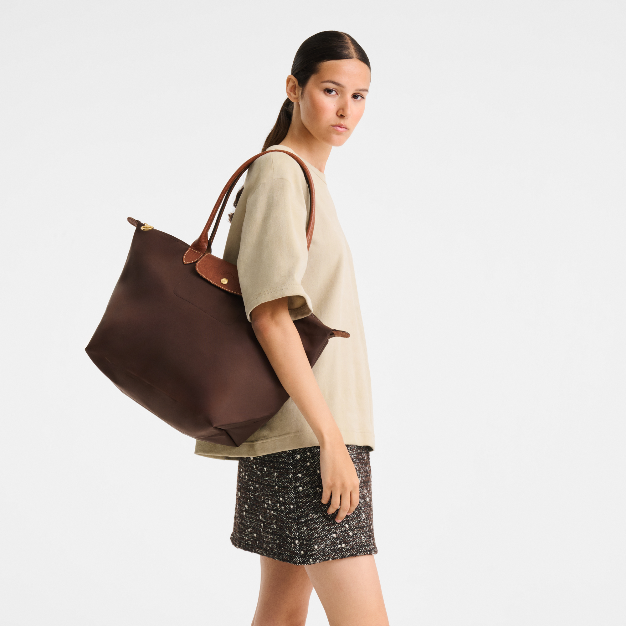 Le Pliage Original 托特包 L, 摩卡色