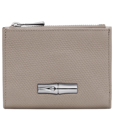 Le Roseau Compact wallet , Clay - Leather