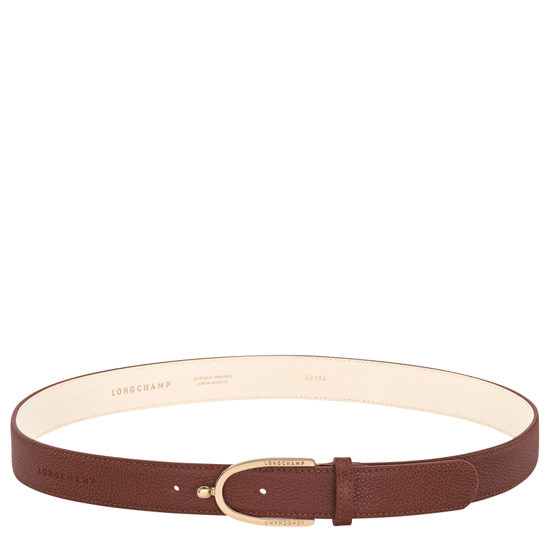 Ladies' belt , Coffee - Leather  - View 1 of  3