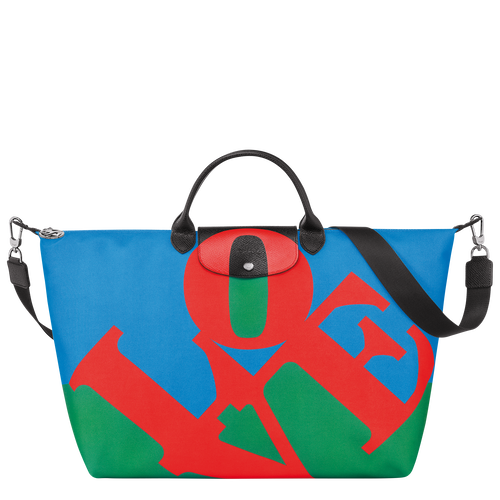 Longchamp x Robert Indiana 旅行包 , 红色 - 帆布 - 查看 1 6