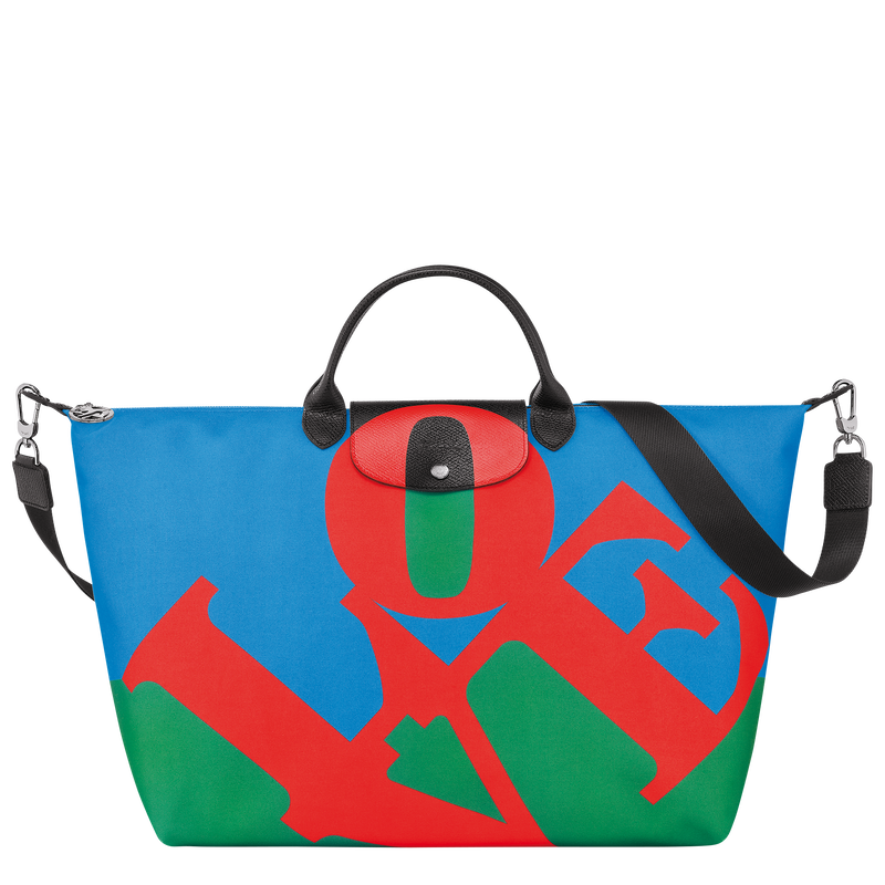 Longchamp x Robert Indiana 旅行包 , 红色 - 帆布  - 查看 1 6