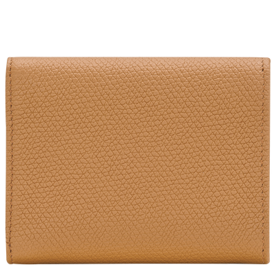 Le Roseau Compact wallet , Walnut - Leather