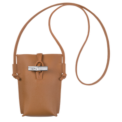 Roseau Phone case with lace , Natural - Leather