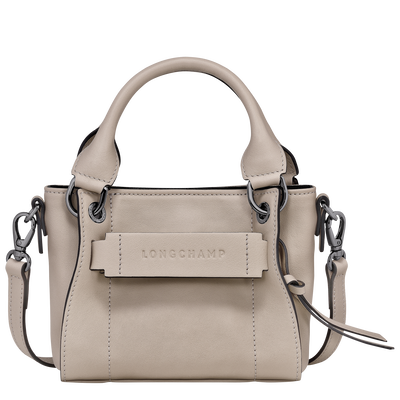 Longchamp 3D XS 手提包 , 陶灰色 - 皮革