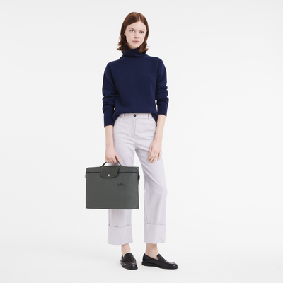 Le Pliage Green S 文件夹 , 石墨黑 - 再生帆布