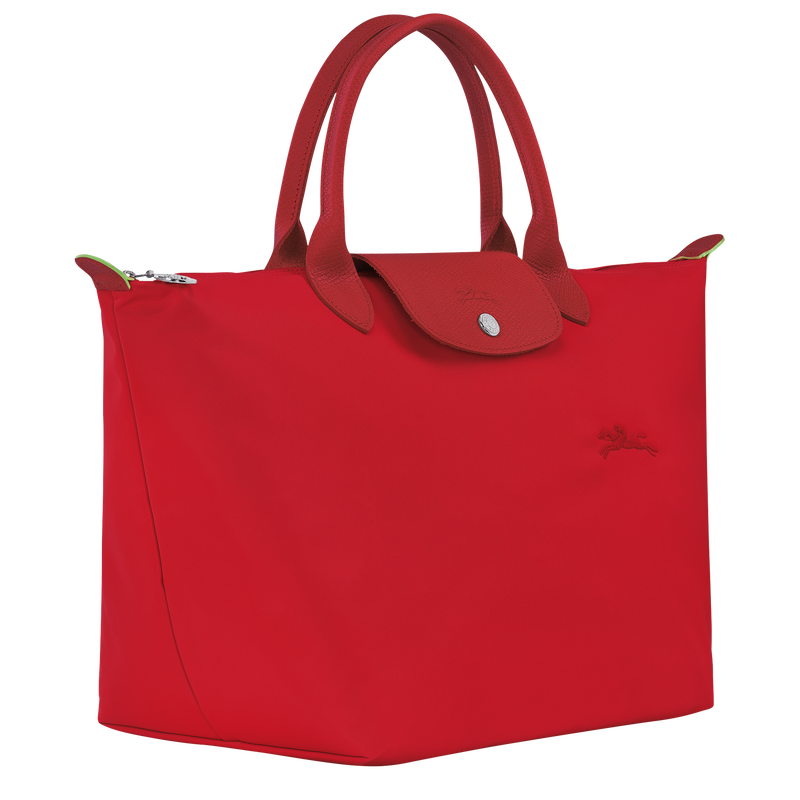 Le Pliage Green M Handbag , Tomato - Recycled canvas  - View 3 of  7