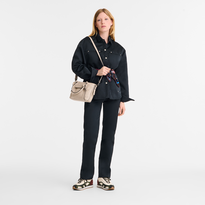 Longchamp 3D S 手提包 , 陶灰色 - 皮革
