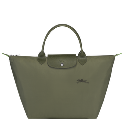 Le Pliage Green M 中号手提包 , 森林 - 再生帆布