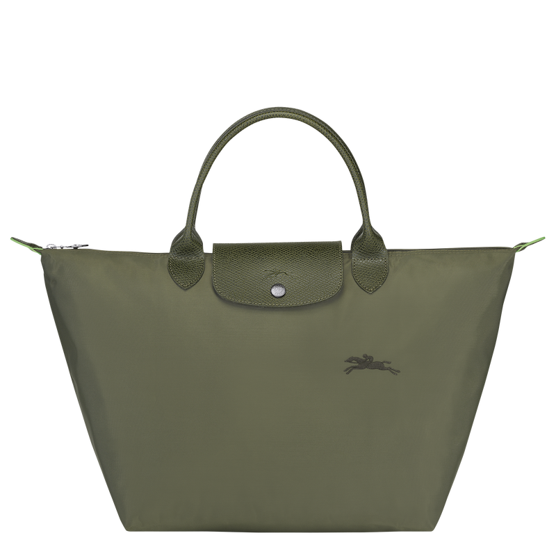 Le Pliage Green M Handbag , Forest - Recycled canvas  - View 1 of  6