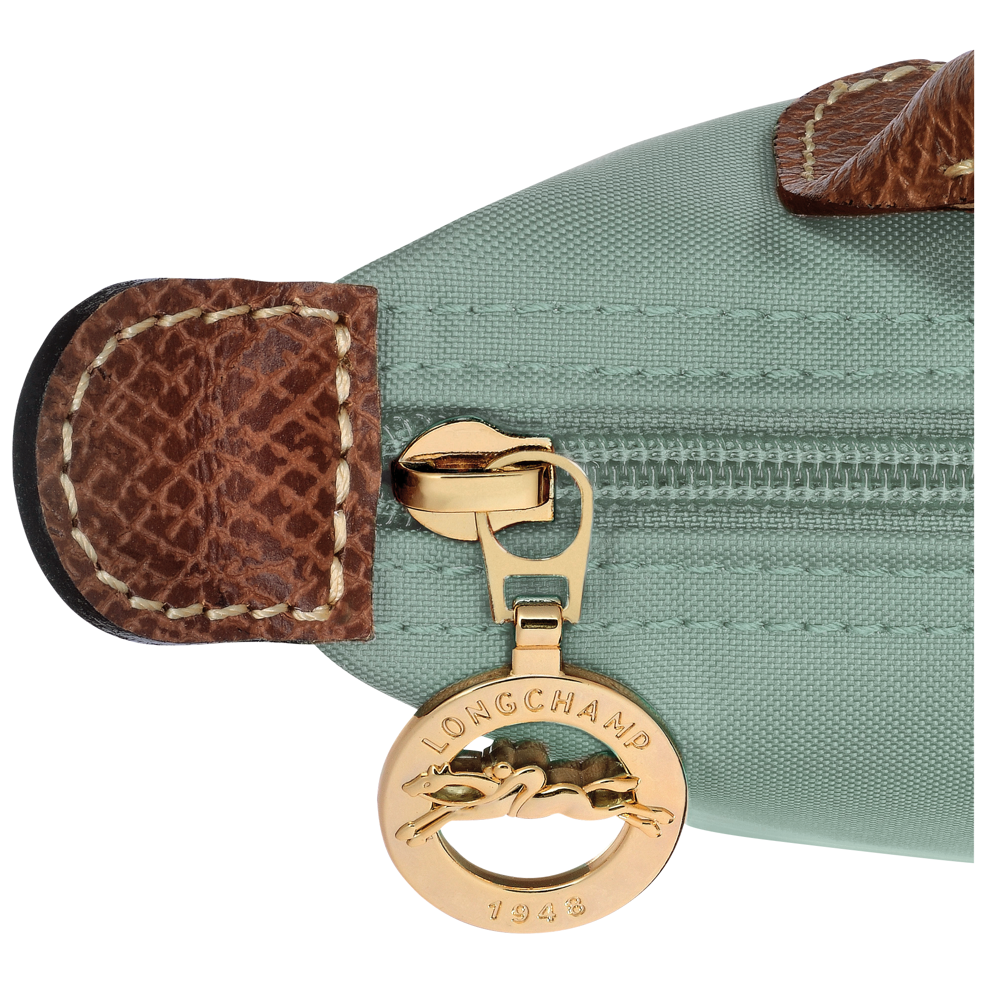 Pouch with handle, Celadon - View 6 of
6 - zoom in Le Pliage Original Pouch with handle, Celadon