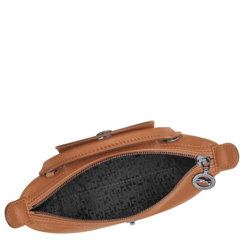 Le Pliage Xtra XS Pouch , Cashew - Leather  - View 5 of  6