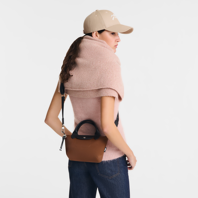 Le Pliage Energy XS 手提包 , 巧克力色 - 再生帆布
