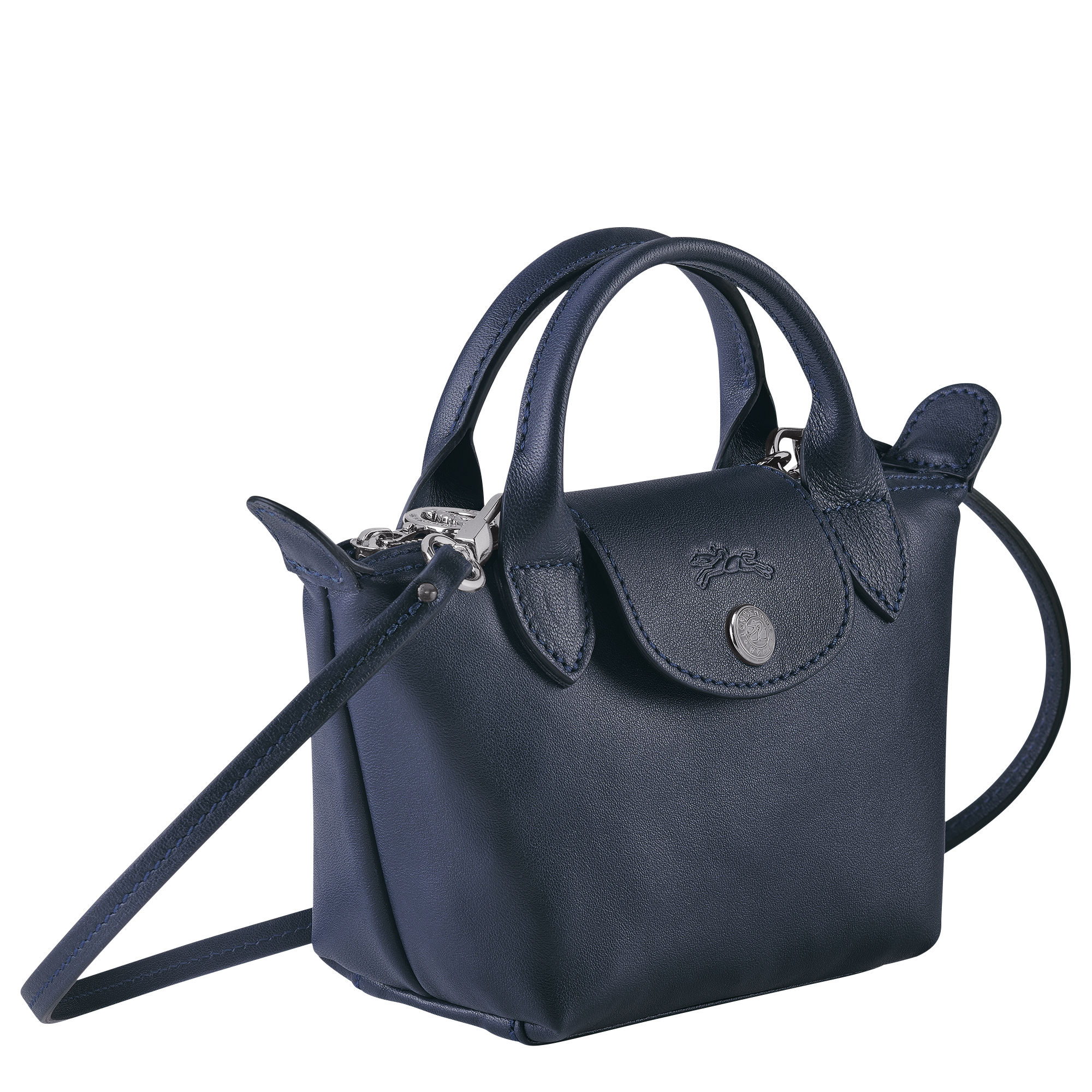 longchamp le pliage leather crossbody bag