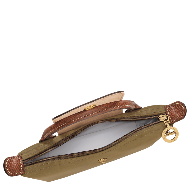 Le Pliage Original Pouch with handle , Olive - Recycled canvas  - View 4 of  5