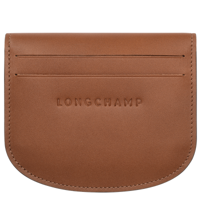 &Eacute;pure Card holder , Cognac - Leather