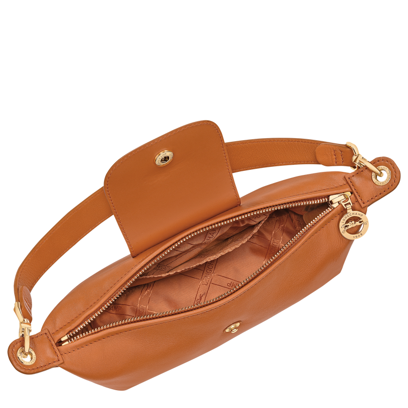 Le Pliage Xtra S Shoulder bag , Amber - Leather  - View 5 of  6