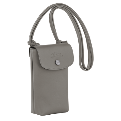 Le Pliage Xtra Phone case with leather lace, Turtledove