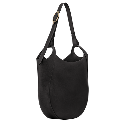 Le Foulonn&eacute; Hobo bag L, Black