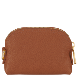Le Foulonné Coin purse , Caramel - Leather