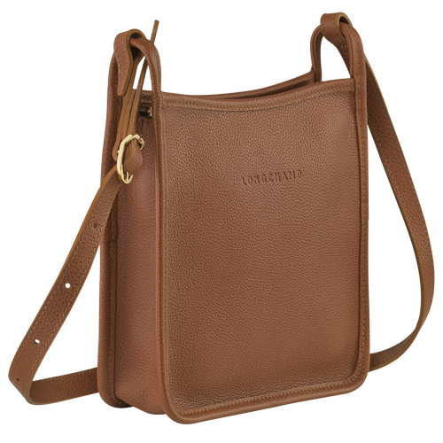 Le Foulonné S Crossbody bag , Caramel - Leather - View 3 of  6