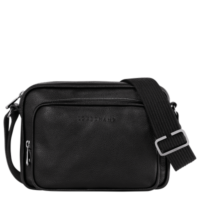 Le Foulonné S Camera bag , Black - Leather