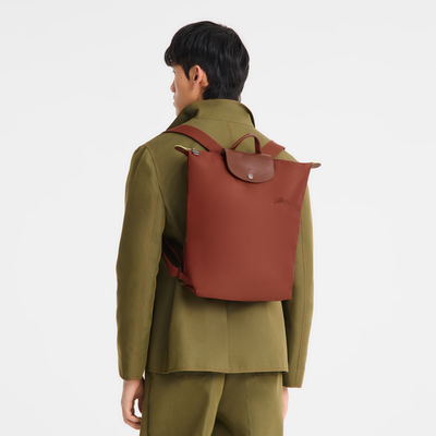 Le Pliage Green M 双肩背包 , 栗子色 - 帆布
